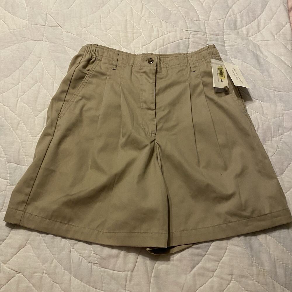Westbound Petites Bermuda Shorts Womens Size 12P Beige Casual Outdoor Cotton